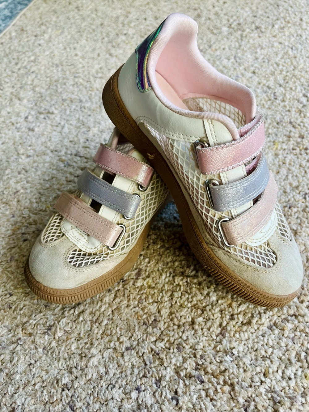 Madden NYC Girls Triple Strap Mesh Sneakers - Size 1